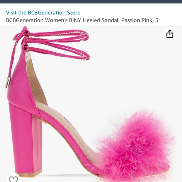 BCBGeneration heels with fur - Passion Pink - Picture 2 of 3